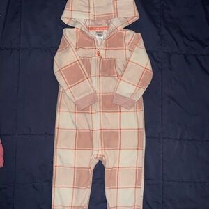 Carter's Pink and Cream Plaid One Piece